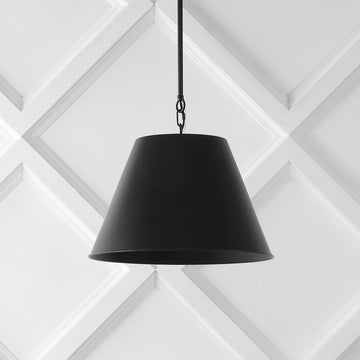 Harper Industrial Farmhouse Iron LED Pendant - JONATHAN Y